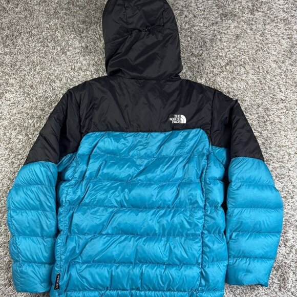 The North Face 700 Down Puffer Jacket – Blue/Black – Hooded Size M - Picture 2 of 16
